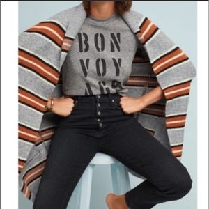 Anthropologie Bon Voyage Tee by Sol Angeles (XS)
